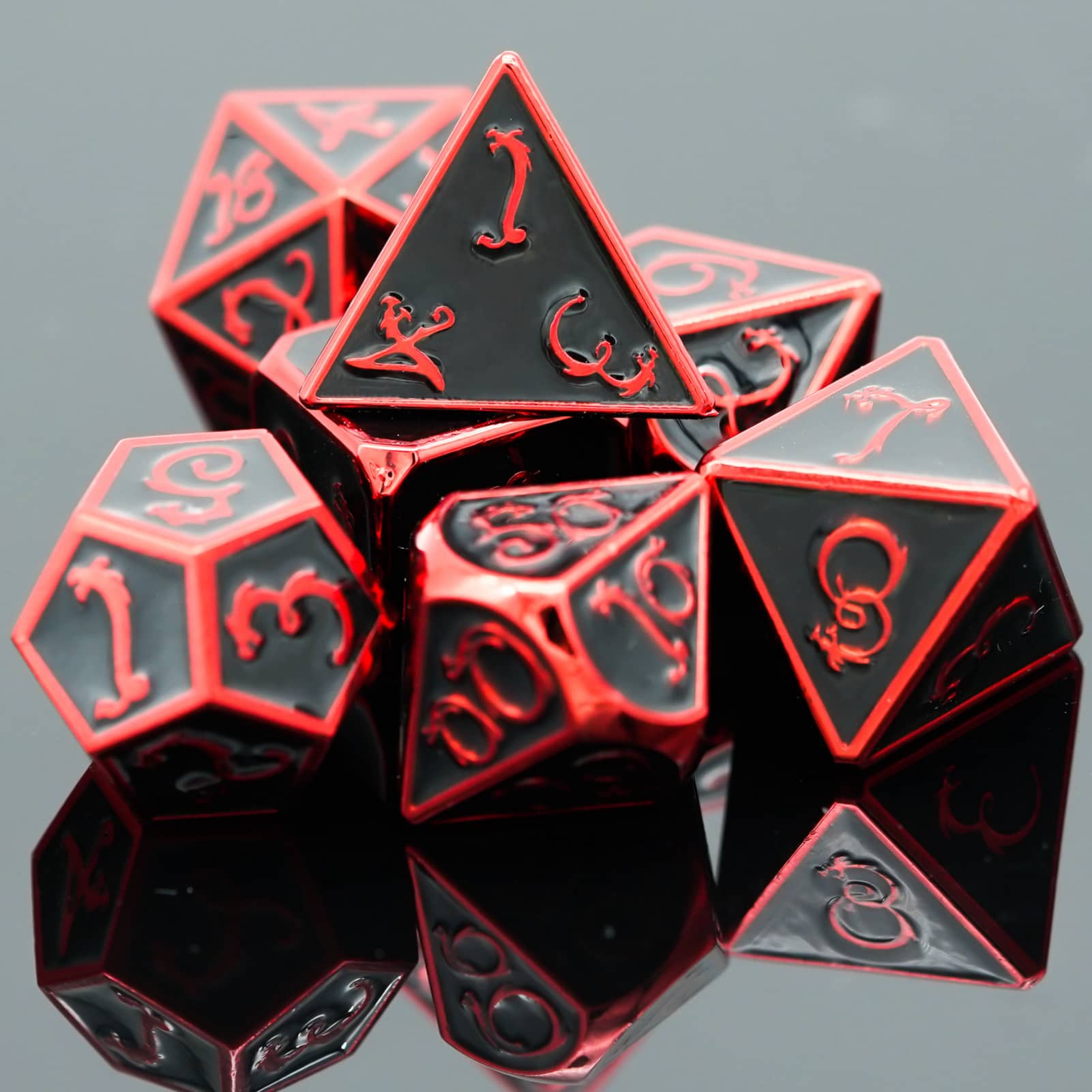  Metal dice Set D&D, Polyhedron DND7 Dungeons and Dragons Metal  DND dice Set, Suitable for Pathfinder RPG Shadow Run Savage World and Other Role-Playing  Game dice Sets : Toys & Games